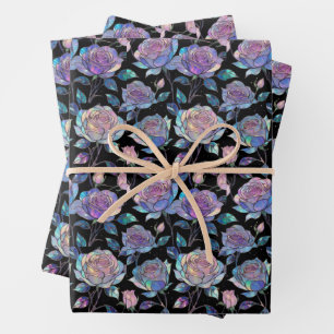 Hojas planas de papel de envolver Rosas ópticos de