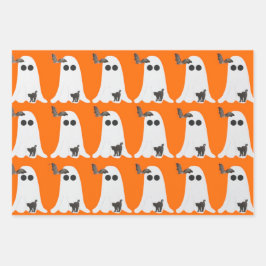 Hojas planas de papel de envolvimiento de 3 paquet