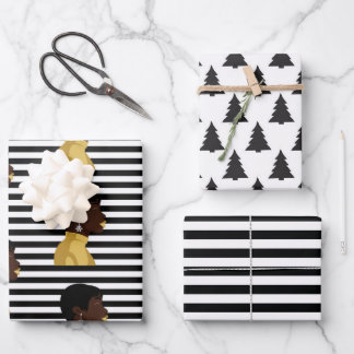 Hojas planas de papel de envolvimiento de reina de