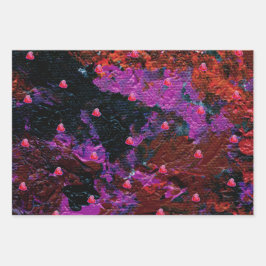 Hojas planas de papel envueltas 2 más 1 diseños