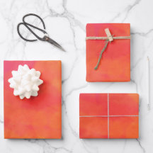 Hojas planas de papel envueltas de 3 en rojo abstr