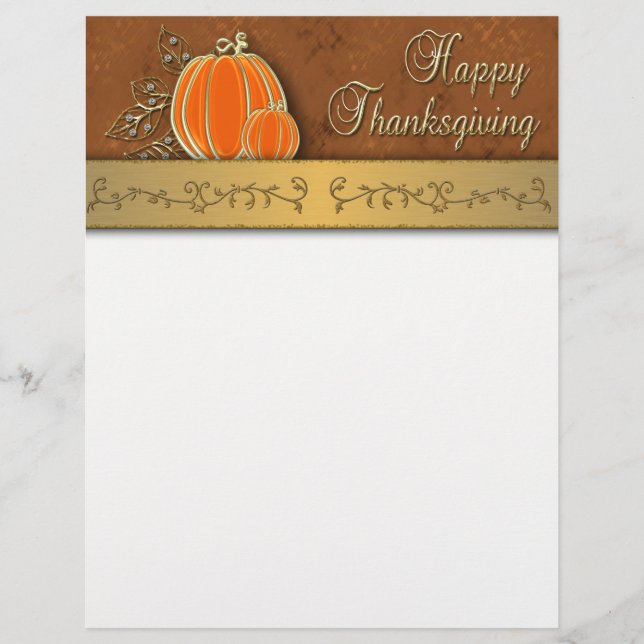 Hojas preciadas de calabaza de oro para el día de  (Anverso)