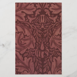 Hojas rojas oscuras de Acanthus (por William Morri