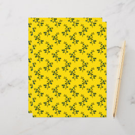 Hojas soleadas, una hoja de papel plana del patrón