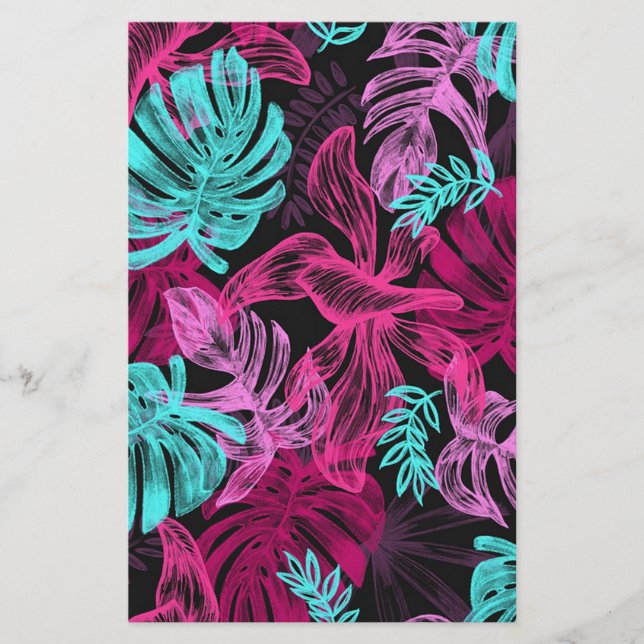 Hojas tropicales (Anverso)