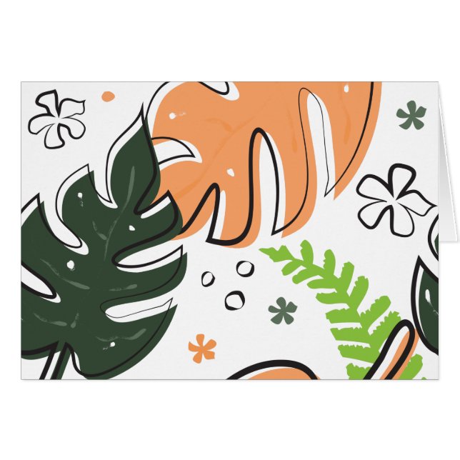 hojas tropicales (Anverso (Horizontal))