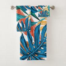 Hojas tropicales coloridas, diseño de patrones exó