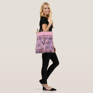 Hojas tropicales de la bolsa de la tote