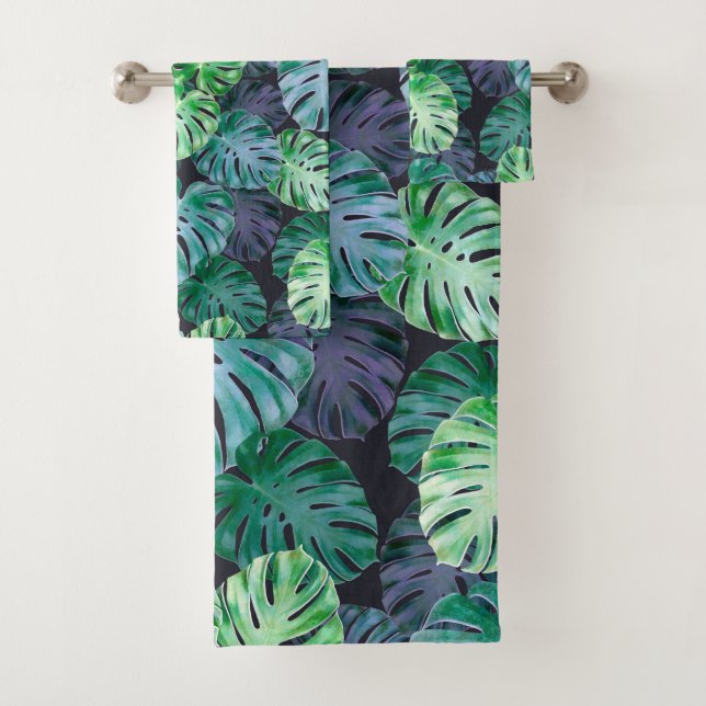 Hojas tropicales de Monstera (In situ)