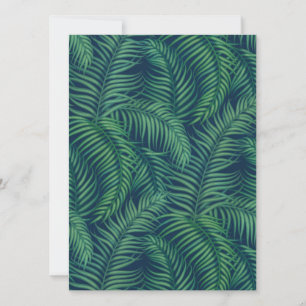 Hojas tropicales de palma nocturnas