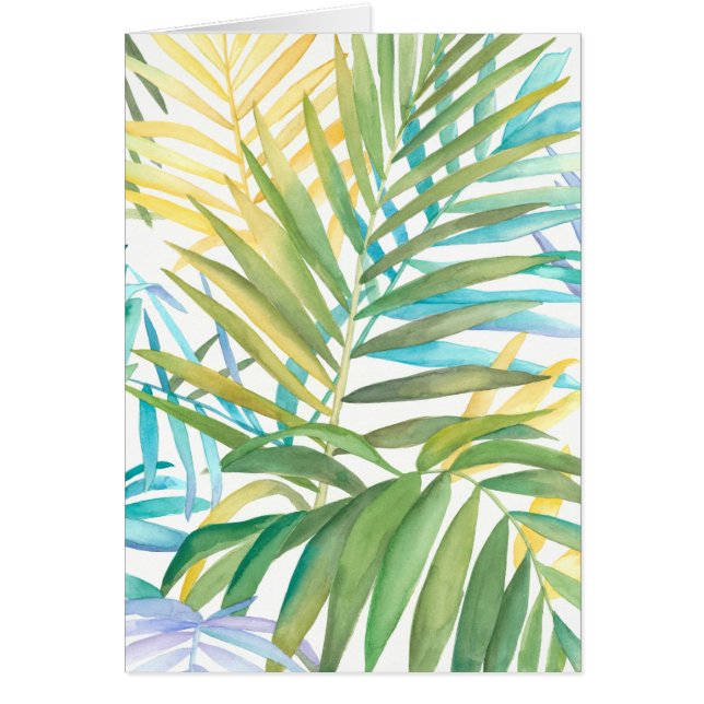 Hojas tropicales de palmera (Frente)