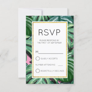 Hojas tropicales Foliage Green & Lush Simple RSVP