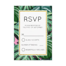 Hojas Tropicales Follaje Verde y Exuberante RSVP S