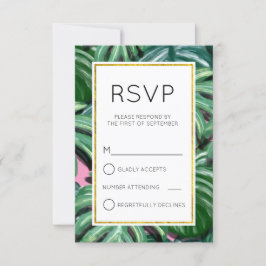 Hojas Tropicales Follaje Verde y Exuberante RSVP S