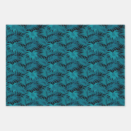 Hojas tropicales nocturnas