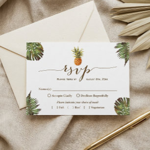 Hojas tropicales Pineapple Hawaiian Luau RSVP