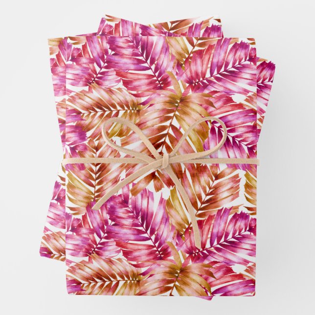 Hojas tropicales rosas (In situ)