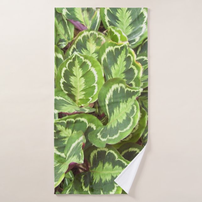 Hojas verdes (Toalla de baño)
