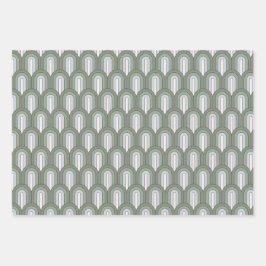 Hojas verdes de envolvimiento de arcos