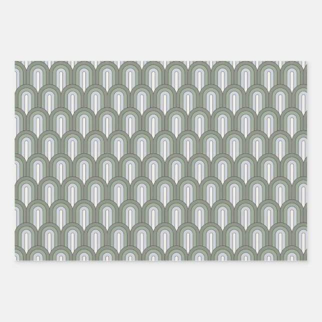 Hojas verdes de envolvimiento de arcos (Anverso)