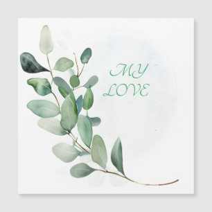 Hojas verdes de eucalipto