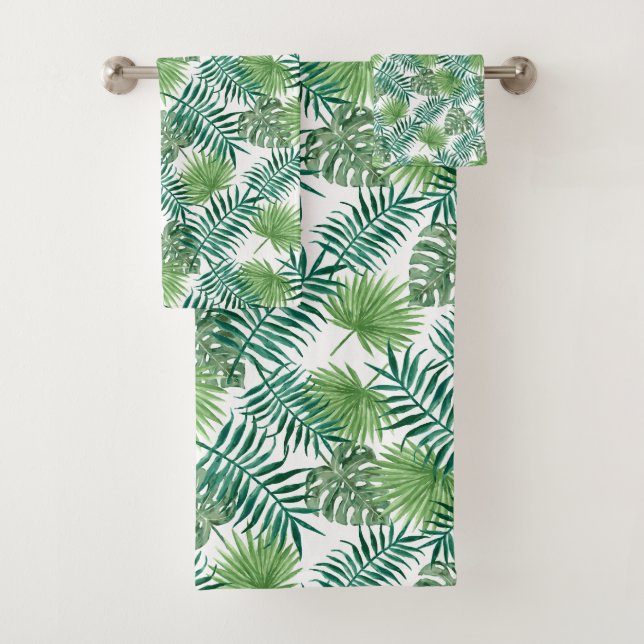 Hojas verdes de palmera modernas (In situ)