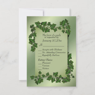 Hojas Verdes RSVP con Opciones de Plato Fuerte