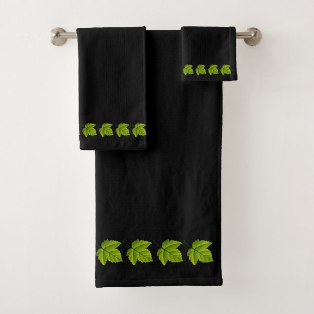 Hojas Verdes sobre Negro (In situ)