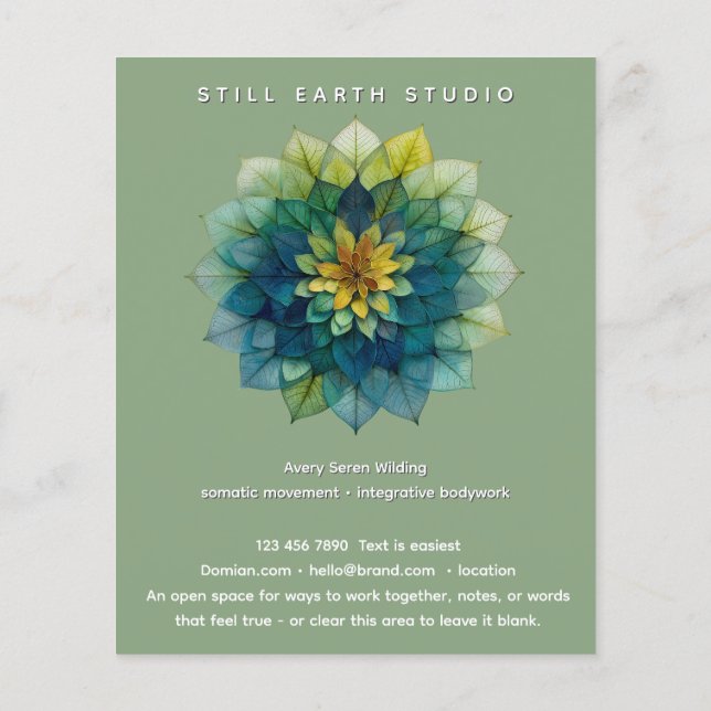 Hojas vivas | Mandala (Atrás)