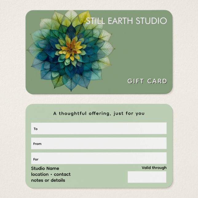 Hojas Vivas | Mandala (Anverso y reverso)