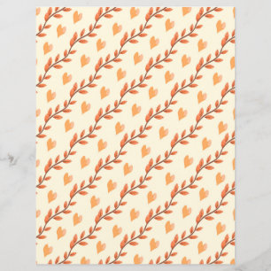 Hojas y corazones otoñales