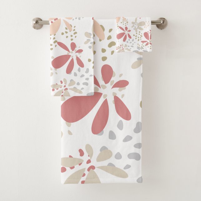 Hojas y puntas pasteles toallas (In situ)