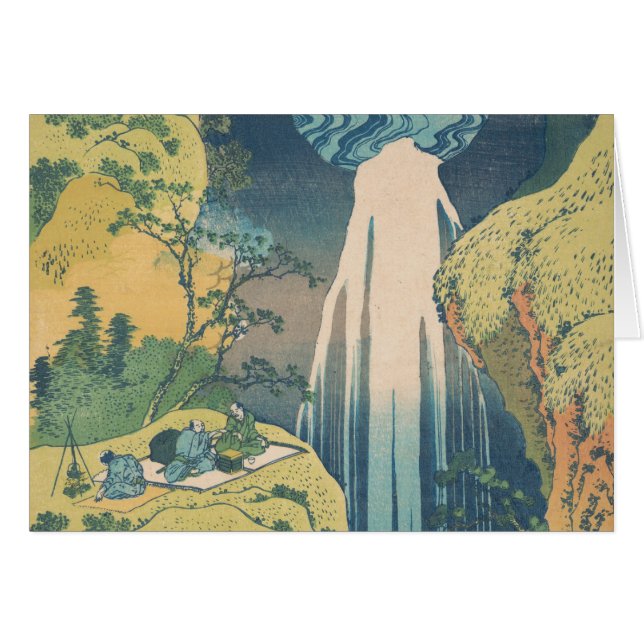 Hokusai Amida cae cascada (Anverso (Horizontal))