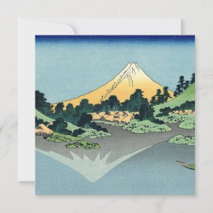 Hokusai Monte Fuji reflexiona en el lago Kawaguchi