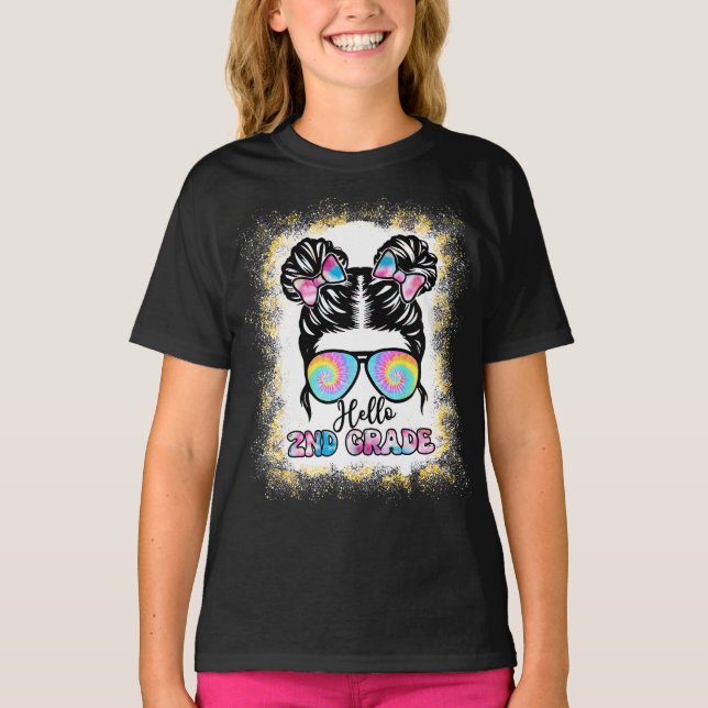 Hola, 2º Grado De Vuelta A La Camiseta Escolar (Anverso)