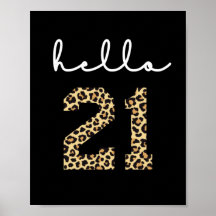 Hola 21 | Impresión de guepardo de 21 años