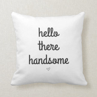 hola allí almohada de tiro hermosa