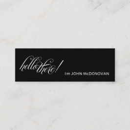 ¡Hola allí! Tarjeta de visita del perfil