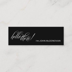 ¡Hola allí! Tarjeta de visita del perfil