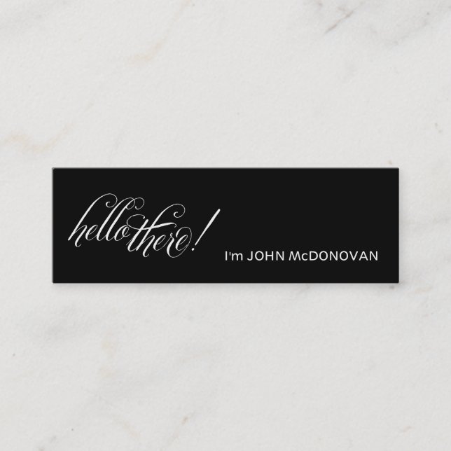 ¡Hola allí! Tarjeta de visita del perfil (Anverso)