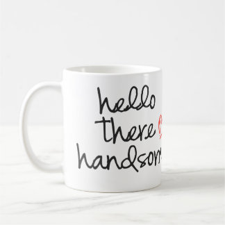 Hola allí taza de café hermosa