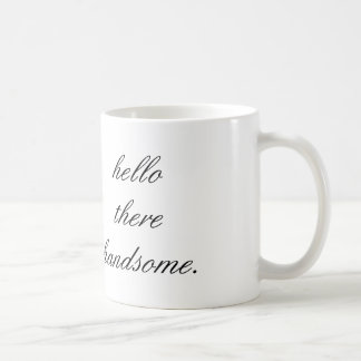 hola allí taza de café hermosa