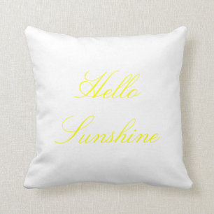 Hola almohada de la sol