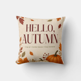 Hola Almohada de Otoño | Otoño Acogedor