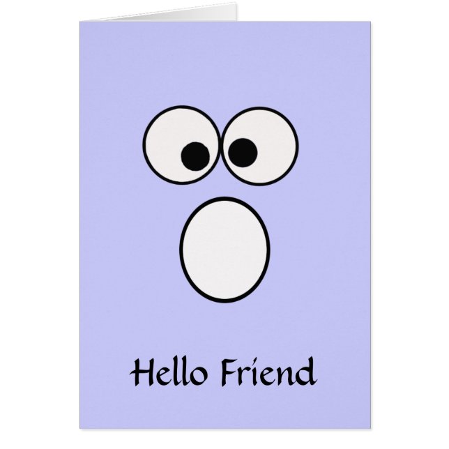 Hola Amigo 3 Tarjeta de felicitación (Frente)