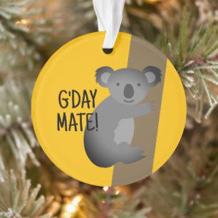 Hola amigo divertido adorno de koala australiano
