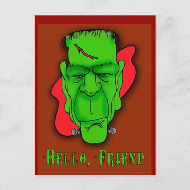 Hola Amigo Personalizado Invitaciones de Halloween (Anverso)
