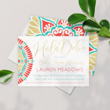 Hola Baby Fiesta Baby Shower Invitación