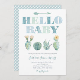 Hola Baby Pricky Pear tarjetas para Baby Shower