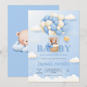 Hola Bebé Invitación de Bienvenida al Mundo Bebé